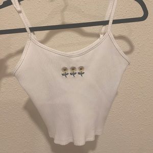 Sunflower cropped tank top 🌻